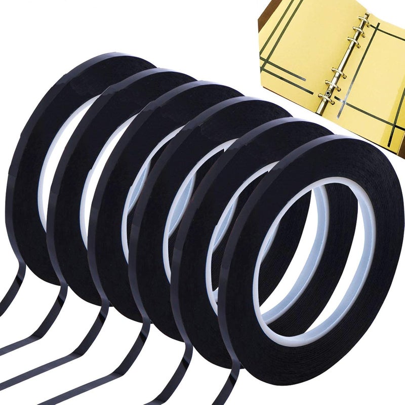 Goprover Set of 6 pcs 3mm 1/8 inch Lightning Width Graphic, 108 Feet Feet Long per Roll - Image 1